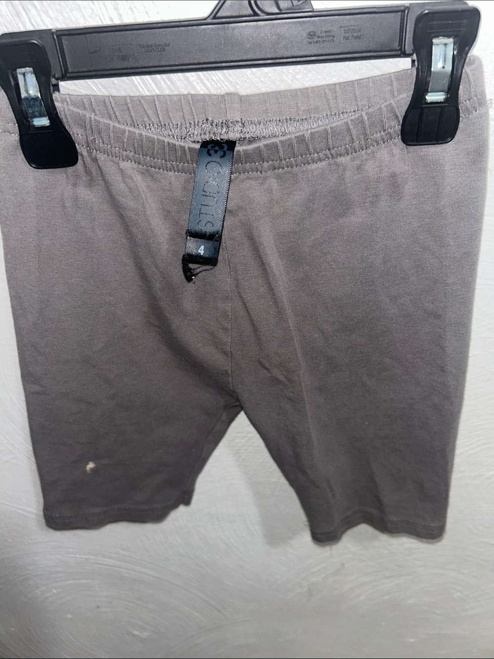 Girls Gray Casual Sports Shorts